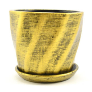 Doniczka ceram.z podst. Skrętna 18 MIX